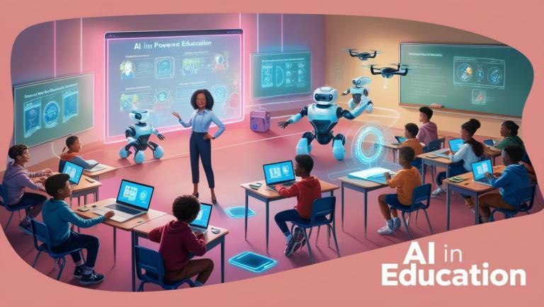 Artificial Intelligence (AI) in Education System by howtokh.com