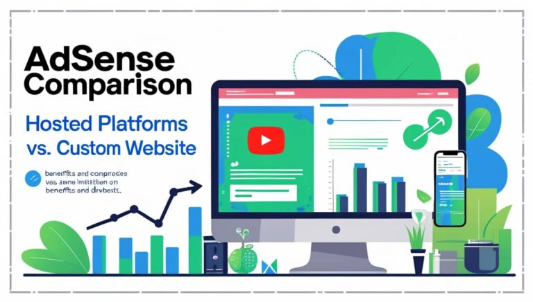 AdSense Comparison (YouTubeBlogspot) vs. Custom Website